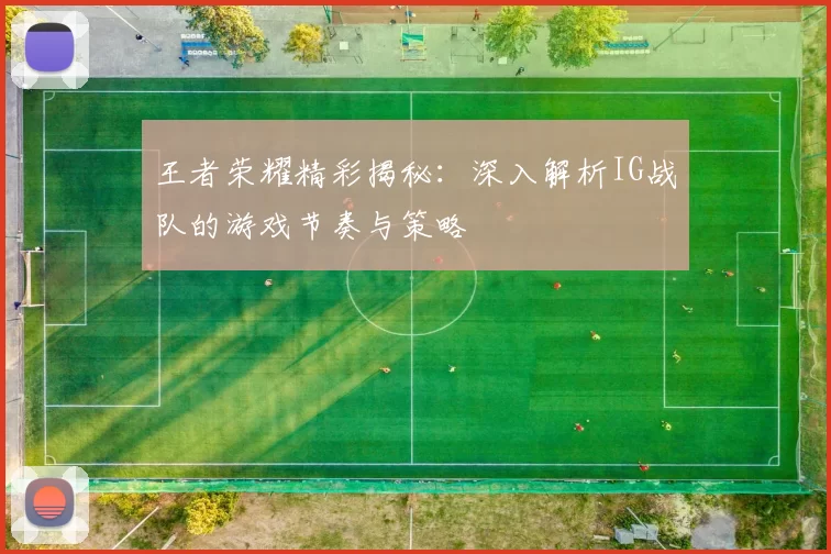 王者荣耀精彩揭秘：深入解析IG战队的游戏节奏与策略